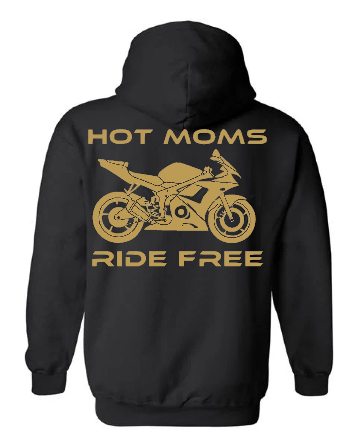 Hot Moms Ride Free Sport Bike Outline