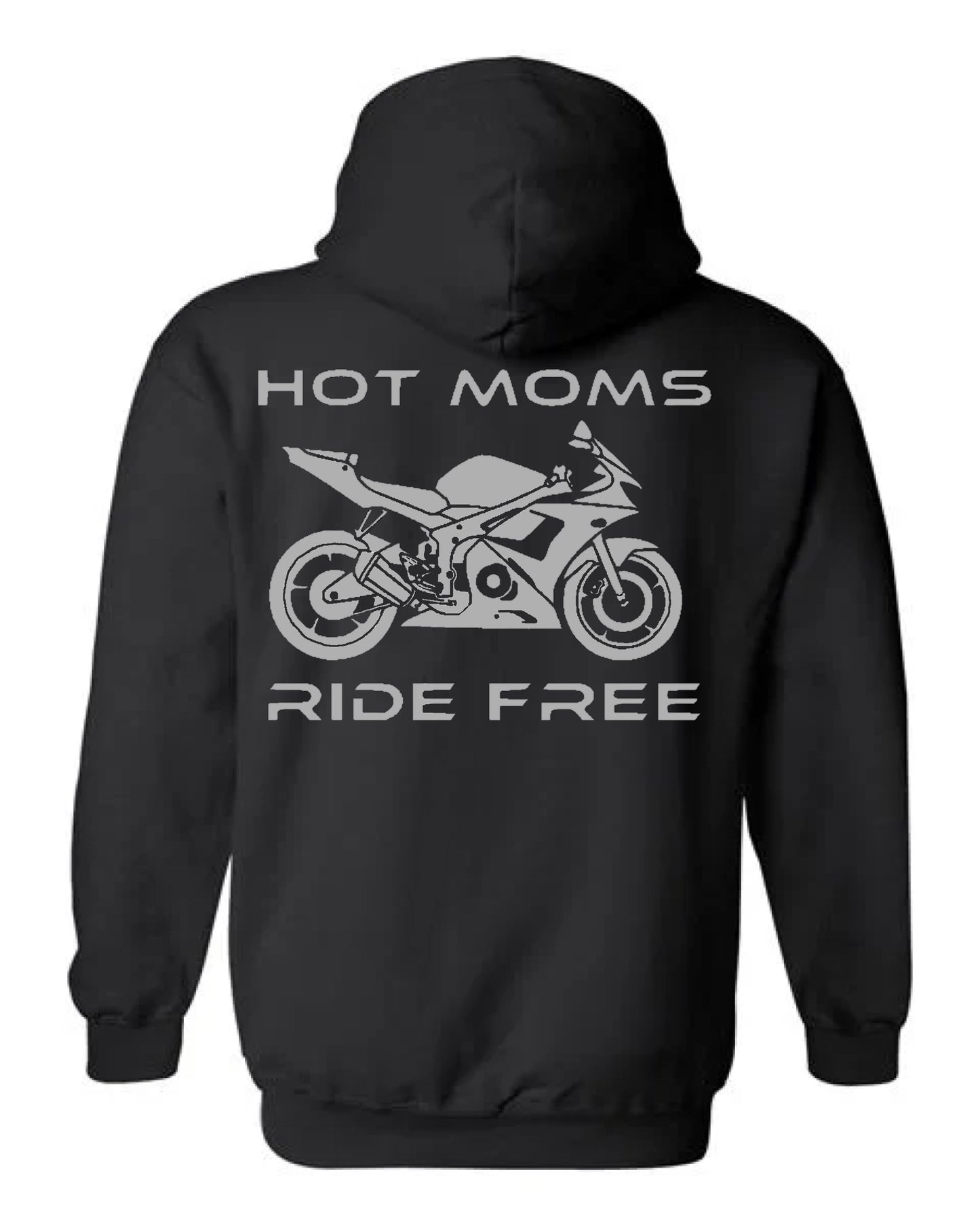 Hot Moms Ride Free Sport Bike Outline