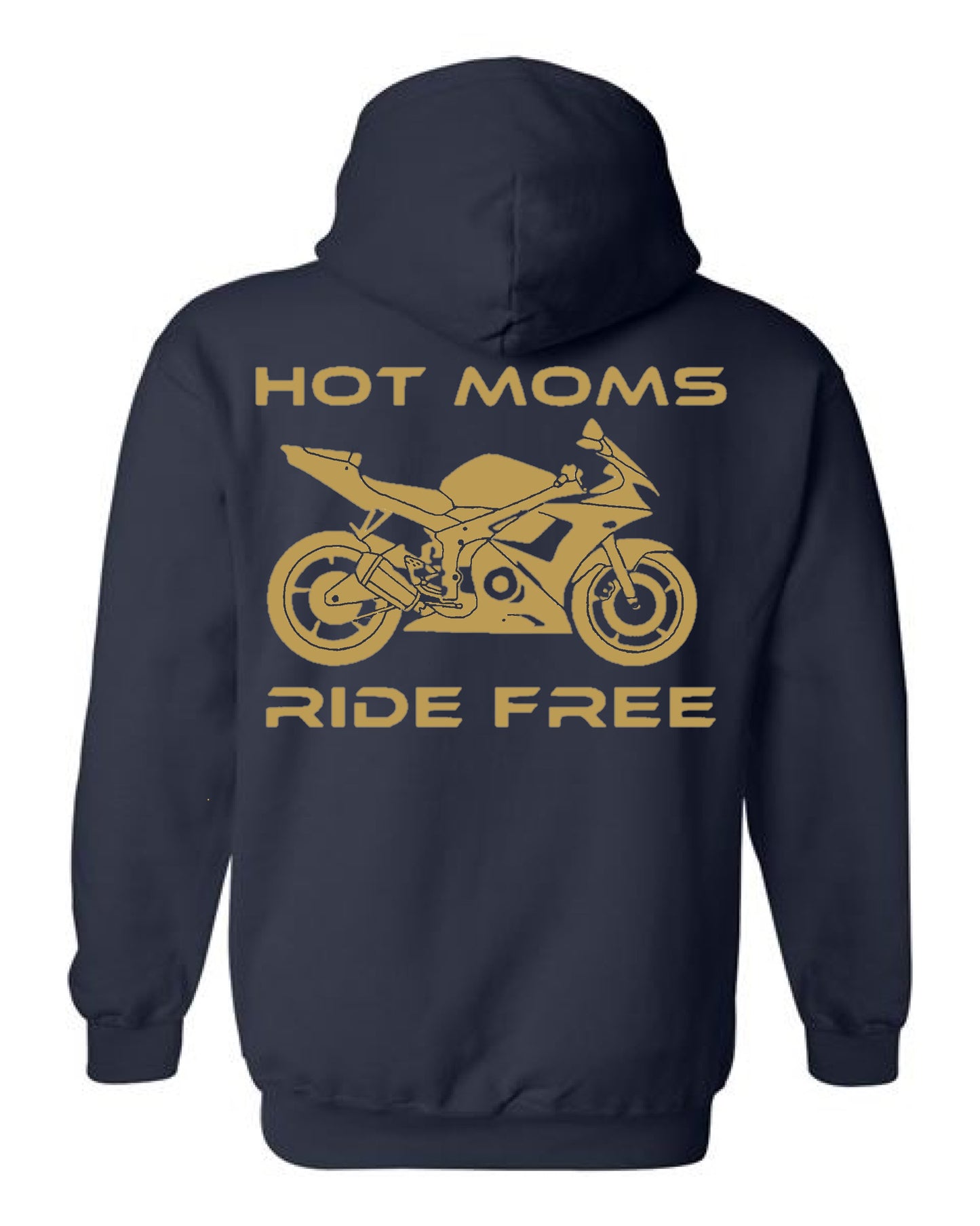 Hot Moms Ride Free Sport Bike Outline