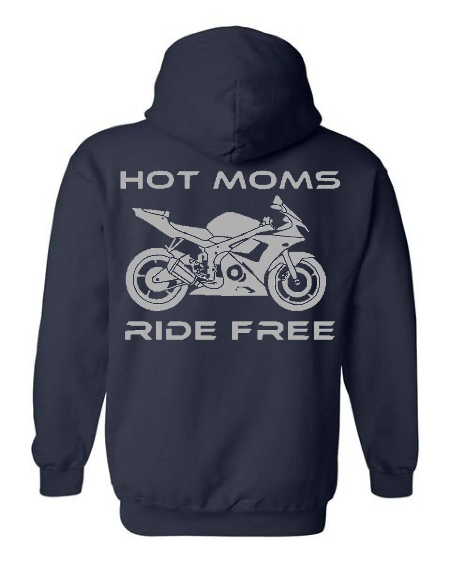 Hot Moms Ride Free Sport Bike Outline