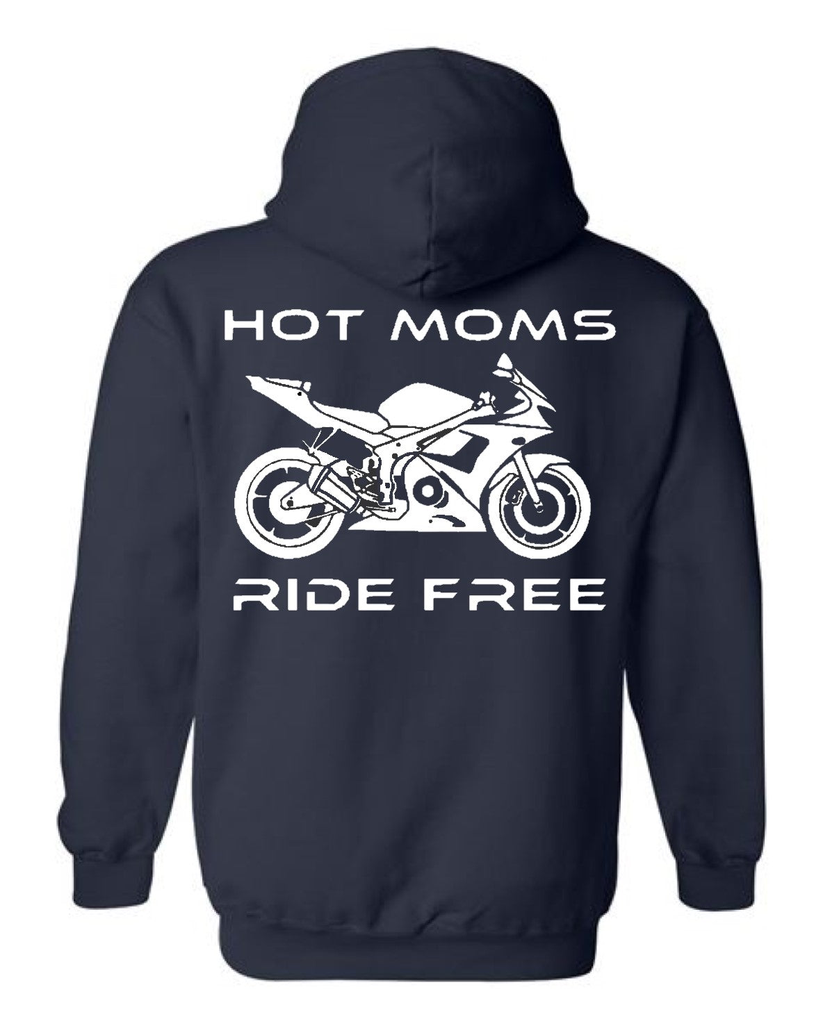 Hot Moms Ride Free Sport Bike Outline