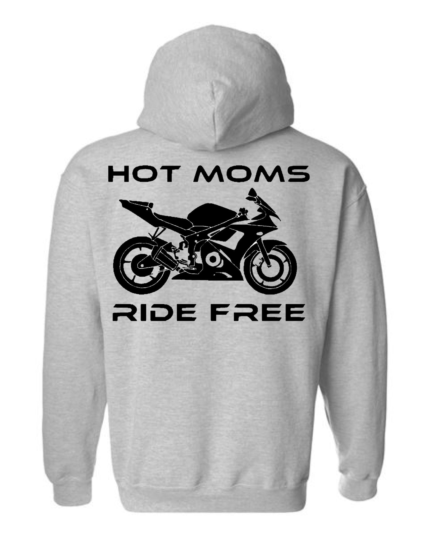 Hot Moms Ride Free Sport Bike Outline