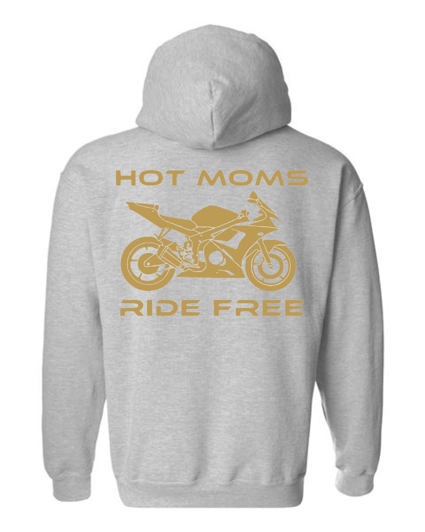 Hot Moms Ride Free Sport Bike Outline