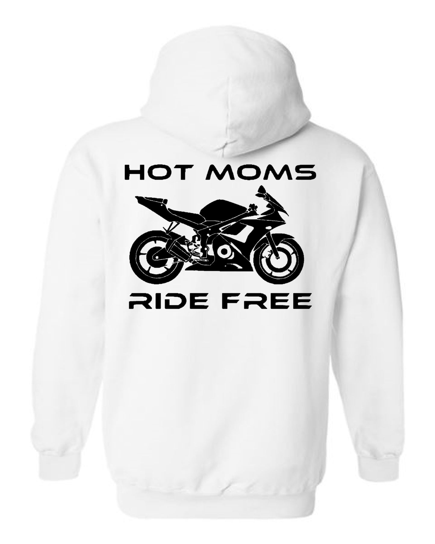 Hot Moms Ride Free Sport Bike Outline