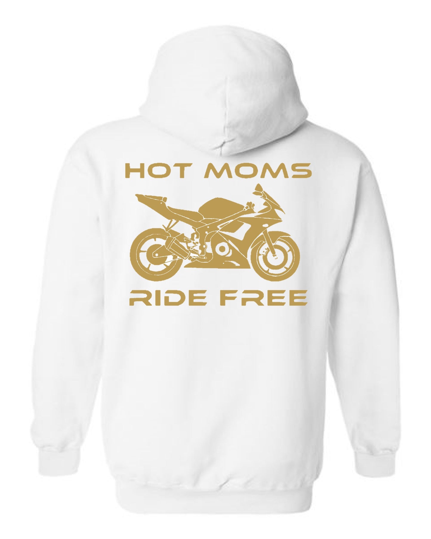 Hot Moms Ride Free Sport Bike Outline