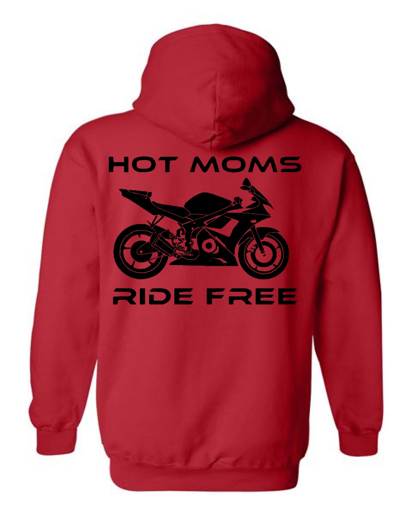 Hot Moms Ride Free Sport Bike Outline