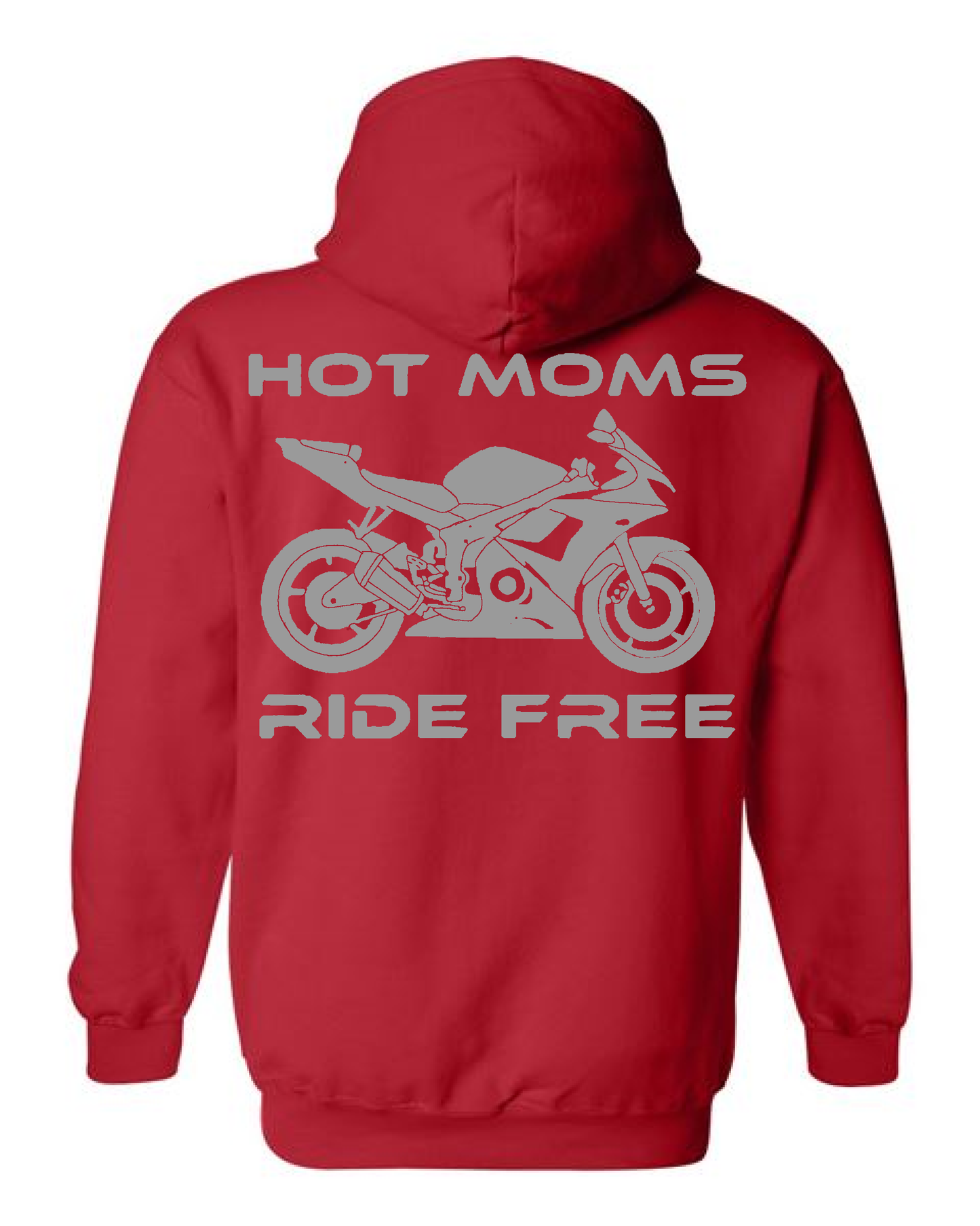 Hot Moms Ride Free Sport Bike Outline